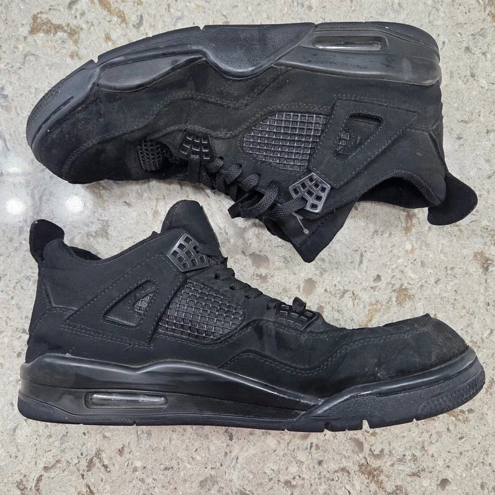 Air Jordan 4 Retro‎ Black Cat CU1110-010 Mens Sneakers Size 13 Shoes Authentic